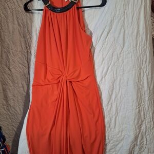 MICHAEL Michael Kors Vibrant Orange Backless Dress